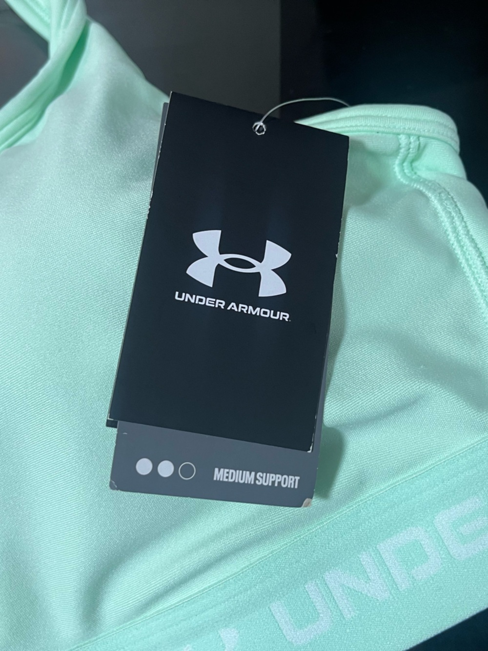 Under Armour Mint Green Crossback Sports Bra